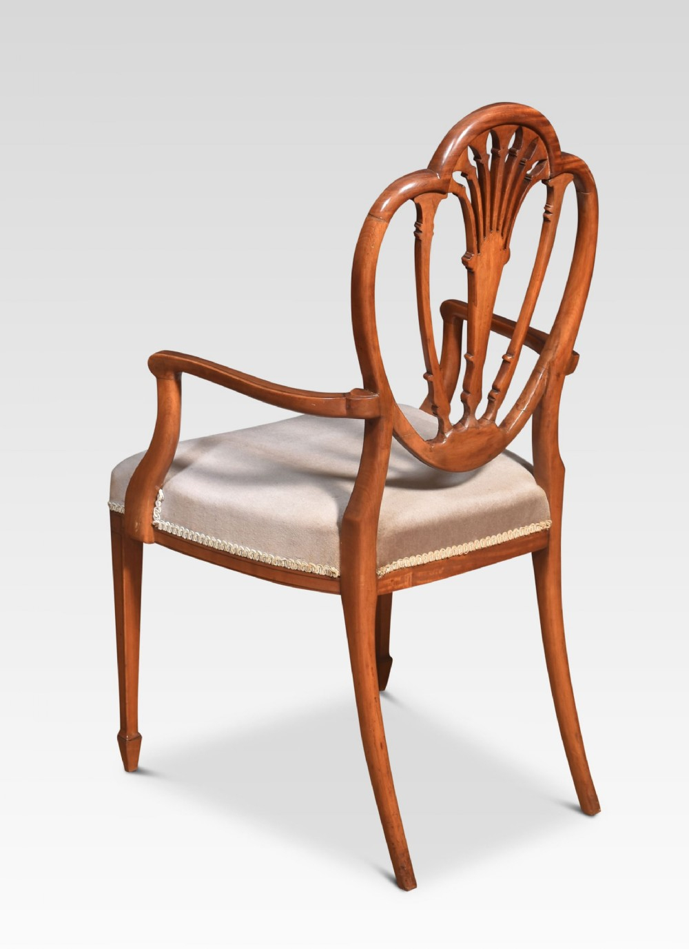 Sheraton Revival Satinwood Armchair regarding How Sheraton's Satinwood Armchair Defined Georgian Elegance