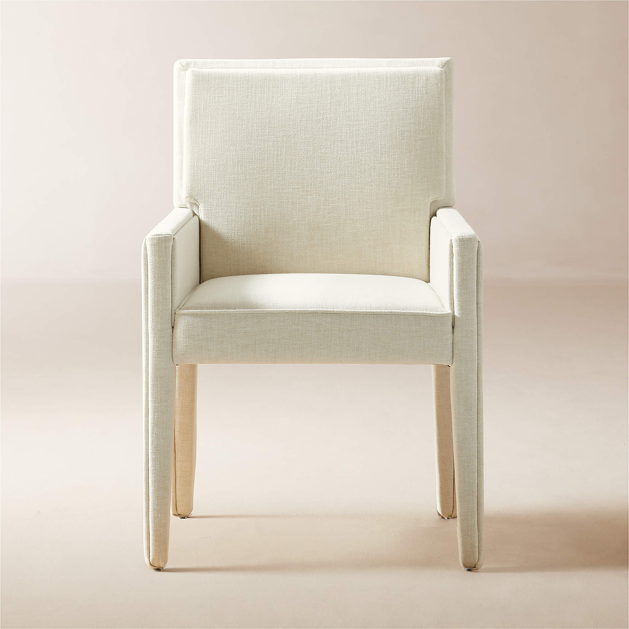 Torrey Ivory White Performance Fabric Dining Armchair + Reviews | Cb2 ... pertaining to The Iven Dining Armchair