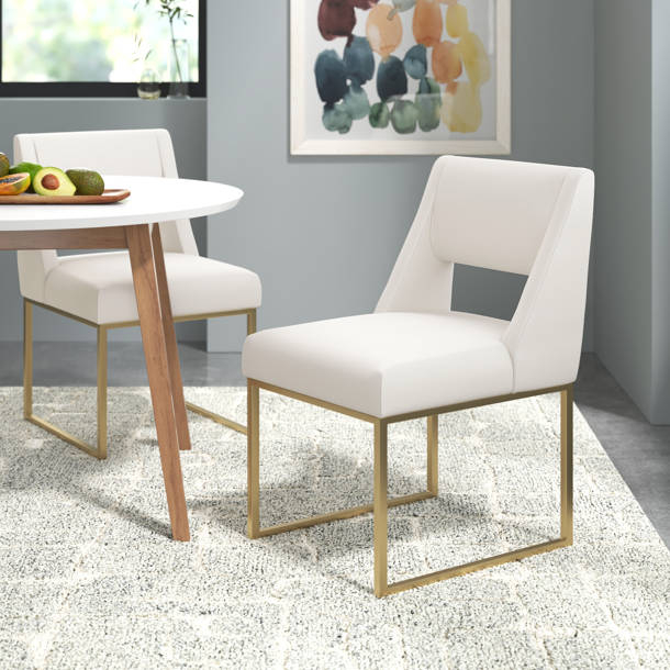 Willa Arlo Interiors Stefania Faux Leather Dining Chair &amp; Reviews | Wayfair intended for How Willa Dining Chair Transformed Home Dining Spaces